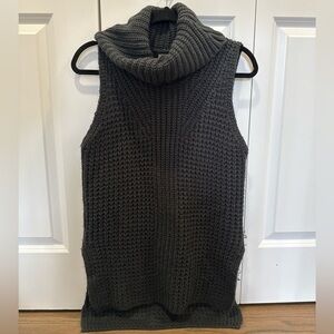 Missguided Black Sleeveless Turtleneck Sweater